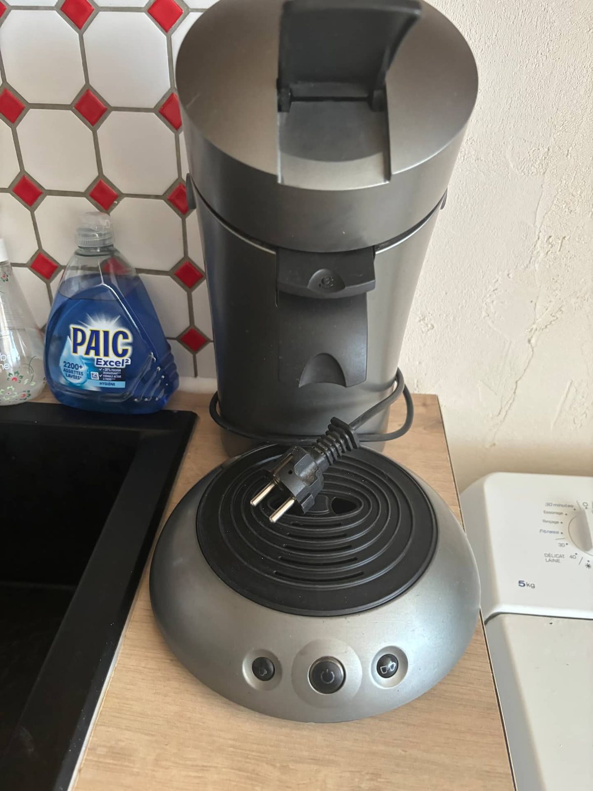 Cafetière mise à disposition dans l’appartement