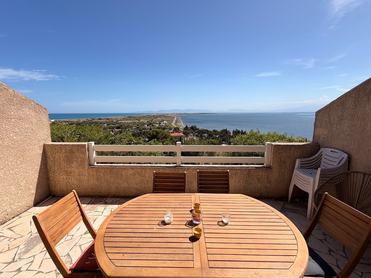 Terrasse aménagée de l’appartement